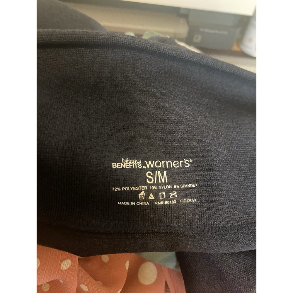 Women S/M Sports Activewear Leggings‎ BlackJersey Side  Pocket - Picture 2 of 5
